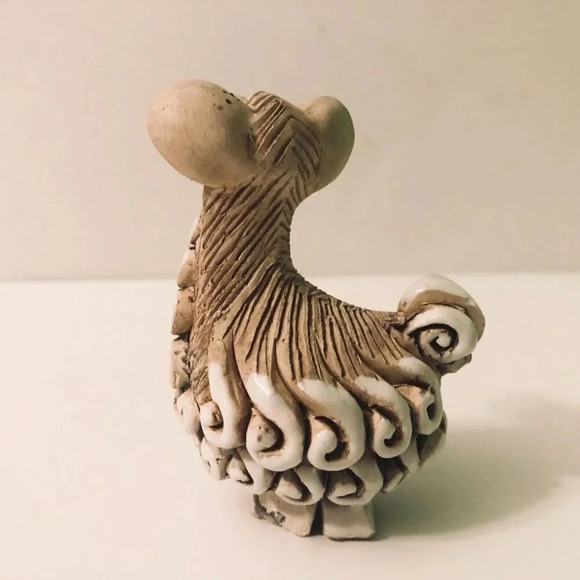 Vtg Artesania Rinconada Llama Art Pottery Figurine 3.25  Inch Tall Chipped Foot - Picture 14 of 16